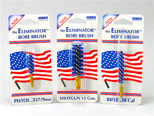 IOSSO Eliminator Blue Nyflex Gun Bore Cleaning Brushes-USA See Multi Variations