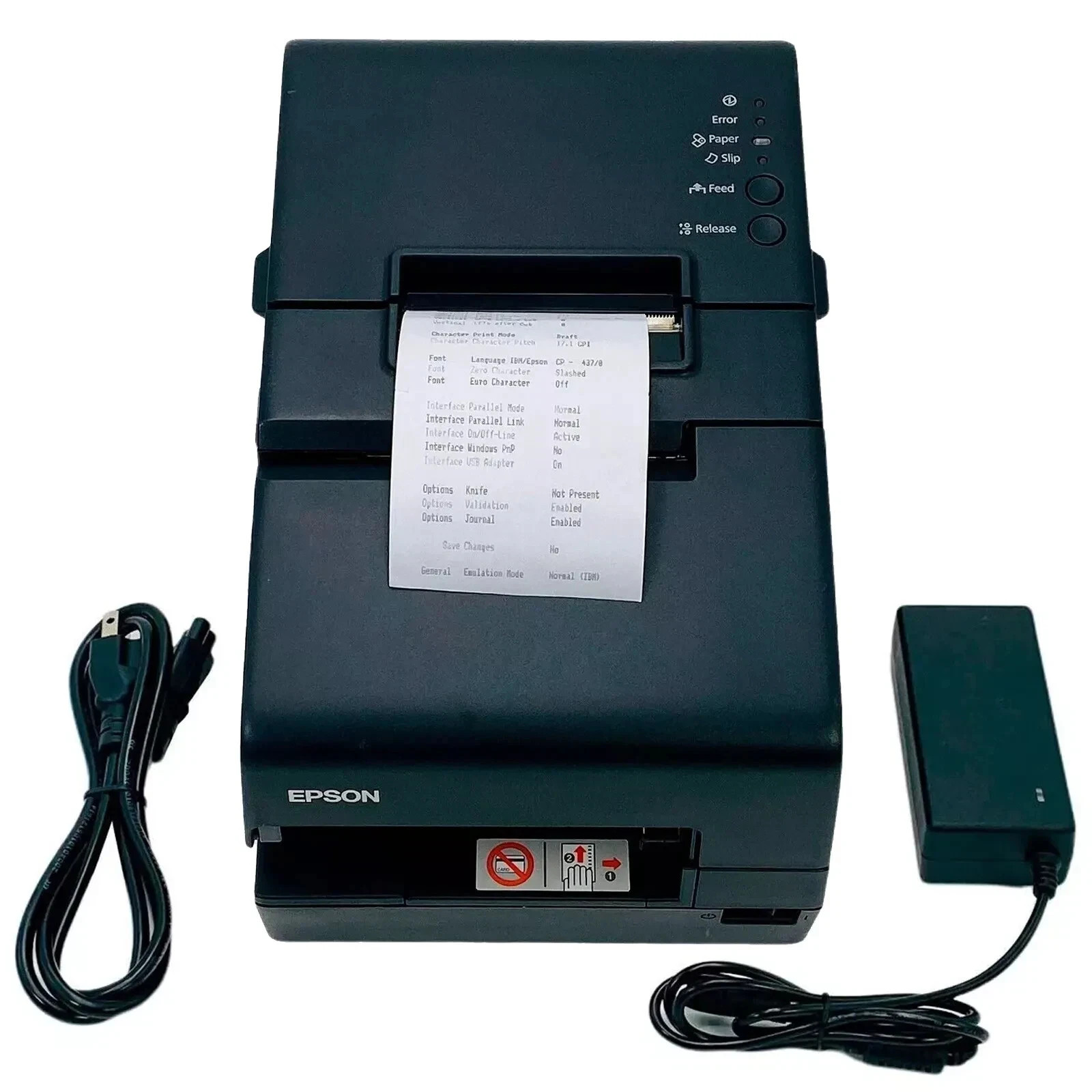 TESTED Epson TM-H6000IV Multi-function POS Receipt Thermal Printer Endorser USB