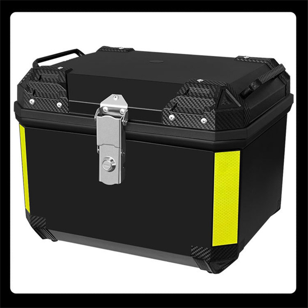45L Motorcycle Helmet Waterproof Box Rear Luggage Tool Box with Lining