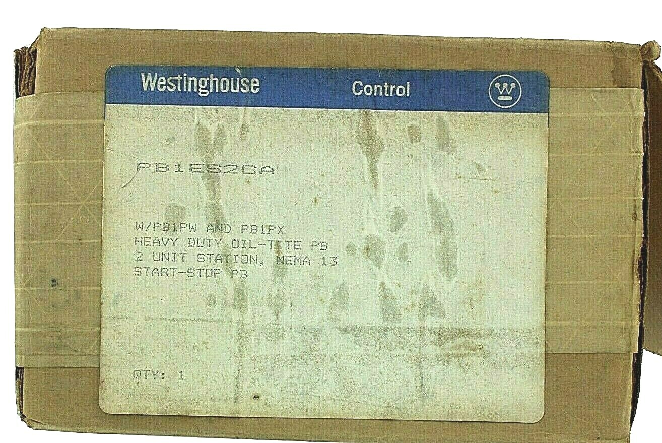 Westinghouse PB1ES2CA Heavy Duty Oil-Tight 2-Unit Pushbutton Station