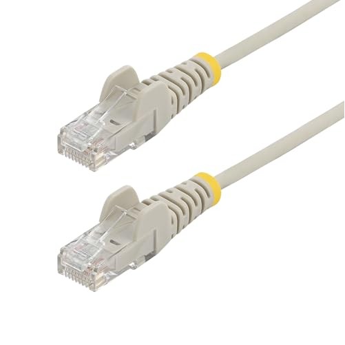 Startech N6PAT7GRS SLIM CAT6 CABLE GRAY LSZH SLIM SNAGLESS RJ45 UTP PATCH CABLE