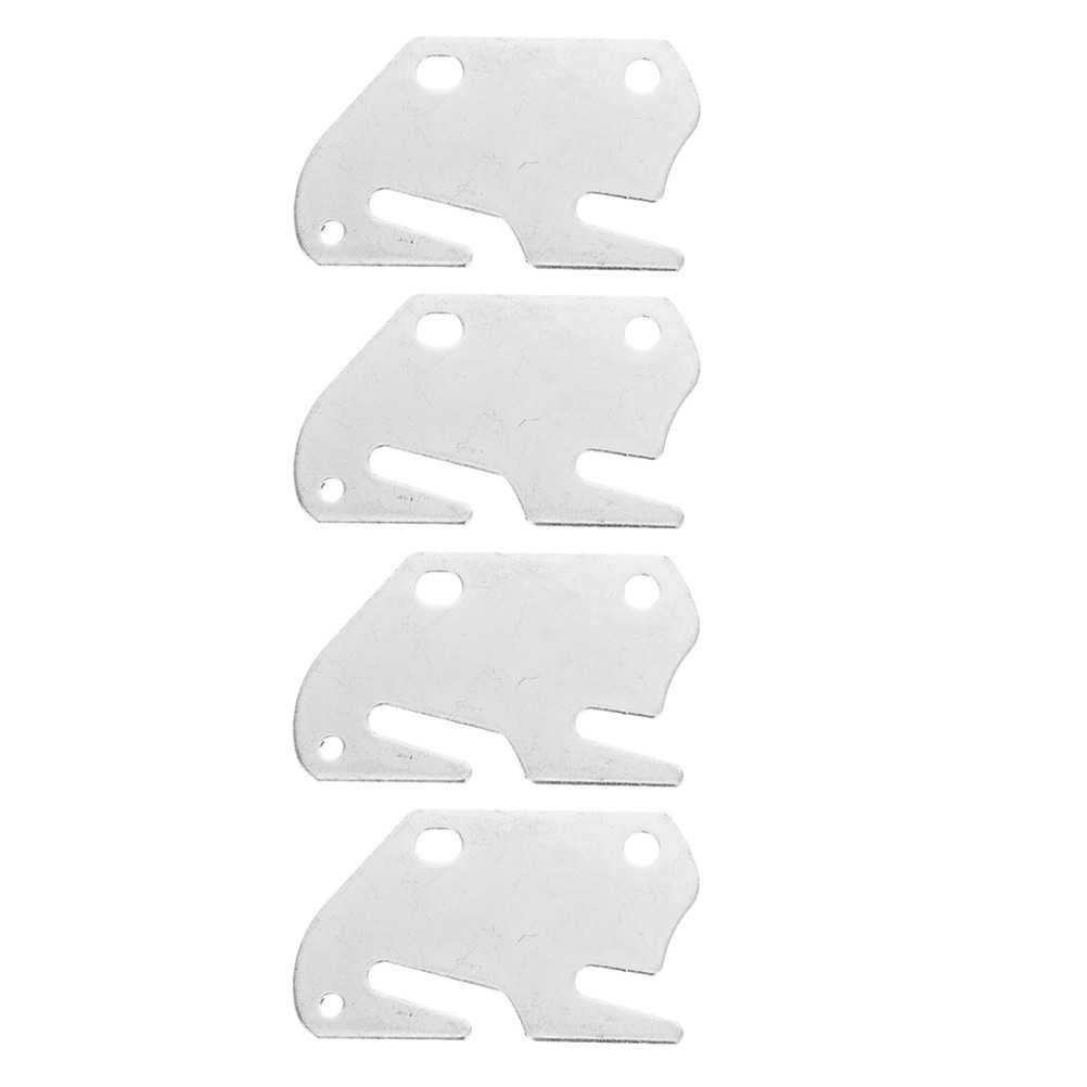 4Pcs Reliable Silver Bed Hardware Brackets for Universal Bed Frame Fixing