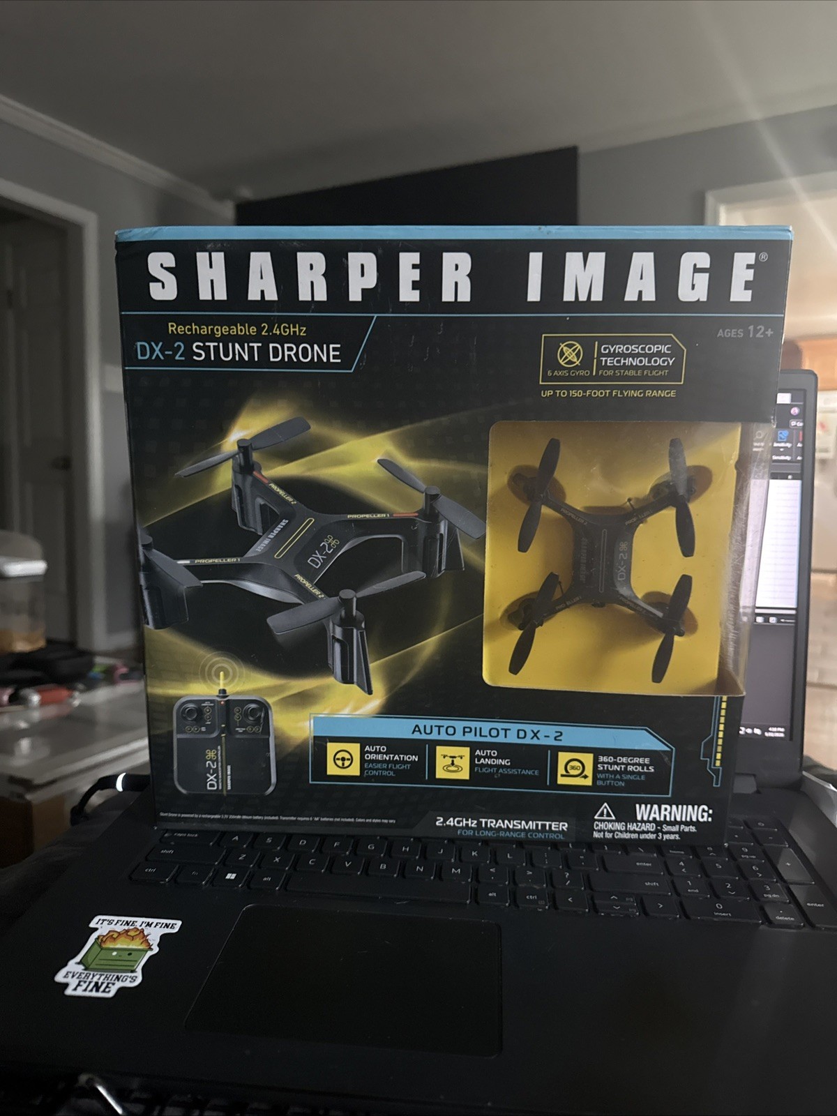 Sharper Image DX-2 Stunt Drone Rechargeable 2.4 Ghz New in box