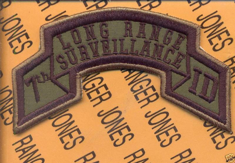 7th INF DIV 107th MI LRS AIRBORNE RANGER scroll patch B