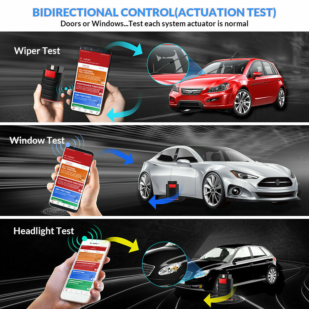 THINKDIAG Old Boot OBD2 Scanner Bidirectional Car Diagnostic Tool ECU KEY Coding