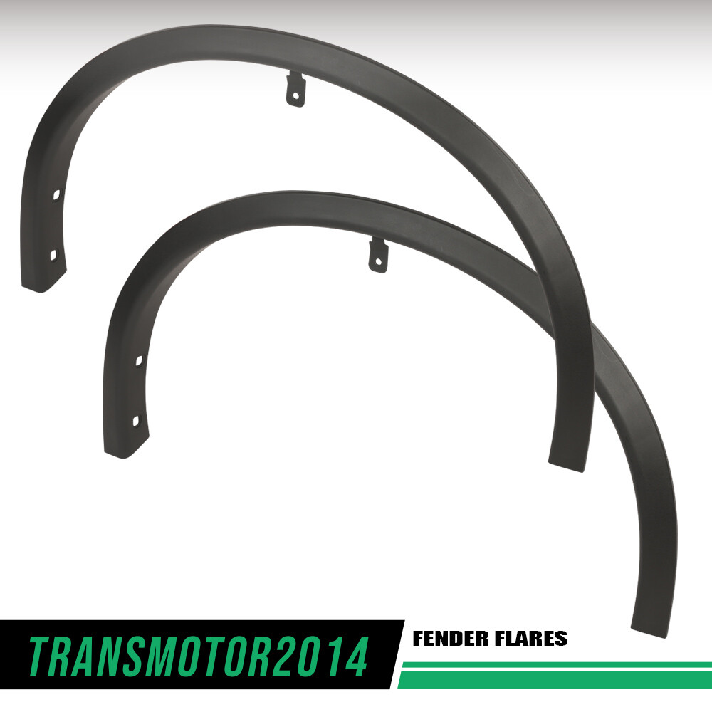 Fender Flares Set Fit For 14-2020 Nissan Rogue Front Smooth Black Plastic 2Pcs