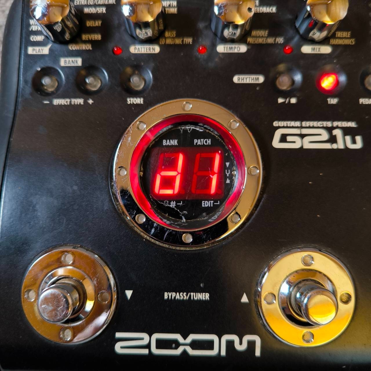 Zoom G2.1u Multi Effects Guitar Effect Pedal w/AC Adapter From Japan