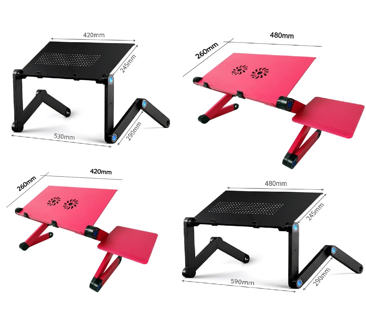 Adjustable Lap Desk Laptop Computer Portable Multifunctional Ergonomic Vented...