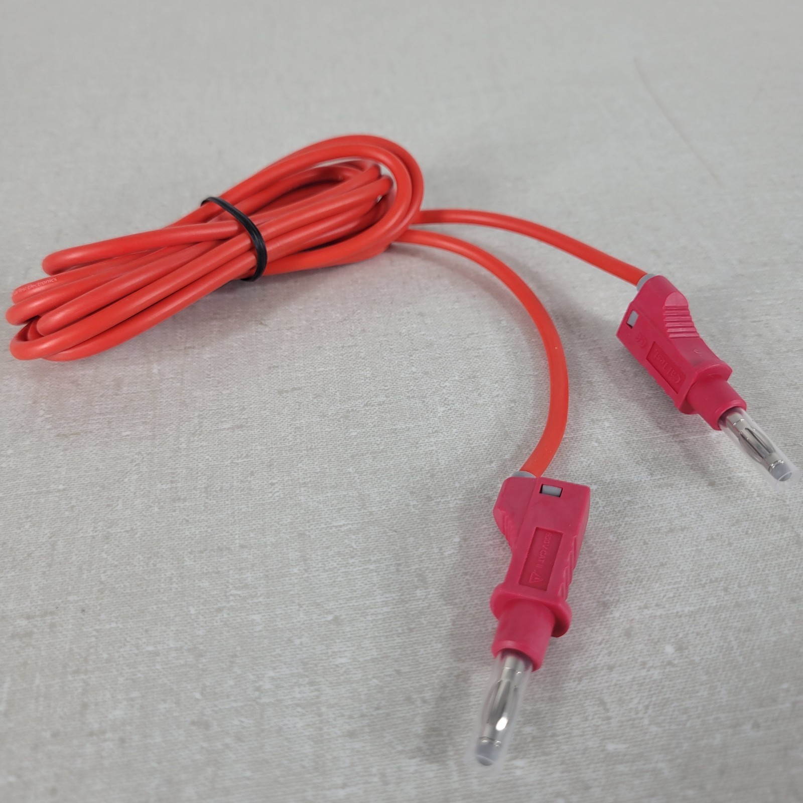 Cal Test CT2151-200-2 Red 4mm Stackable Banana Plug Test Lead 2m 600V 36A CAT II