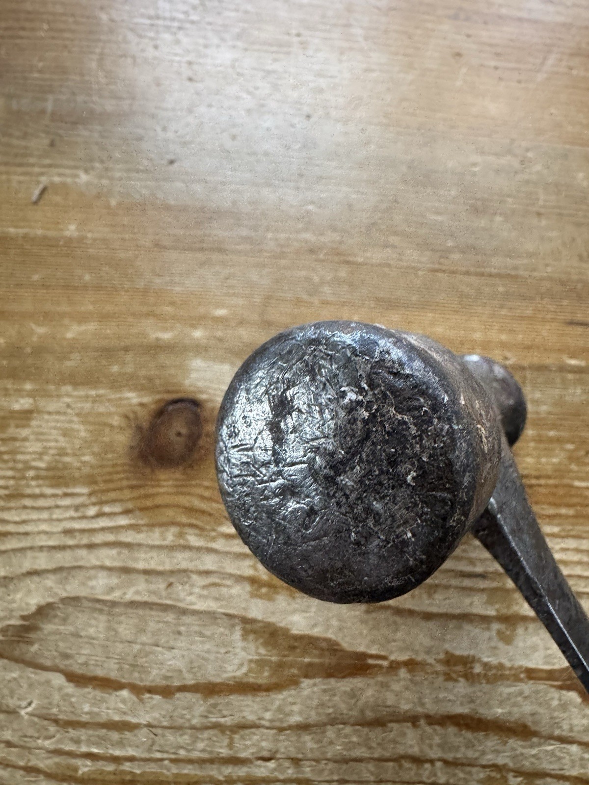 Vntg. Estwing Ball Peen Hammer Green Handle