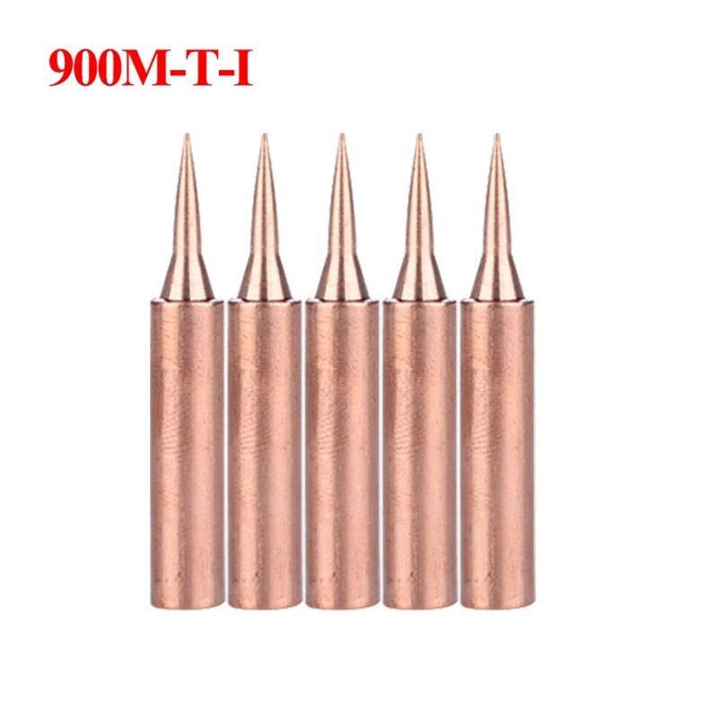 10pc 900M-T-I Pure Copper Soldering Iron Tips Set Lead-Welding Solder Tip Tools