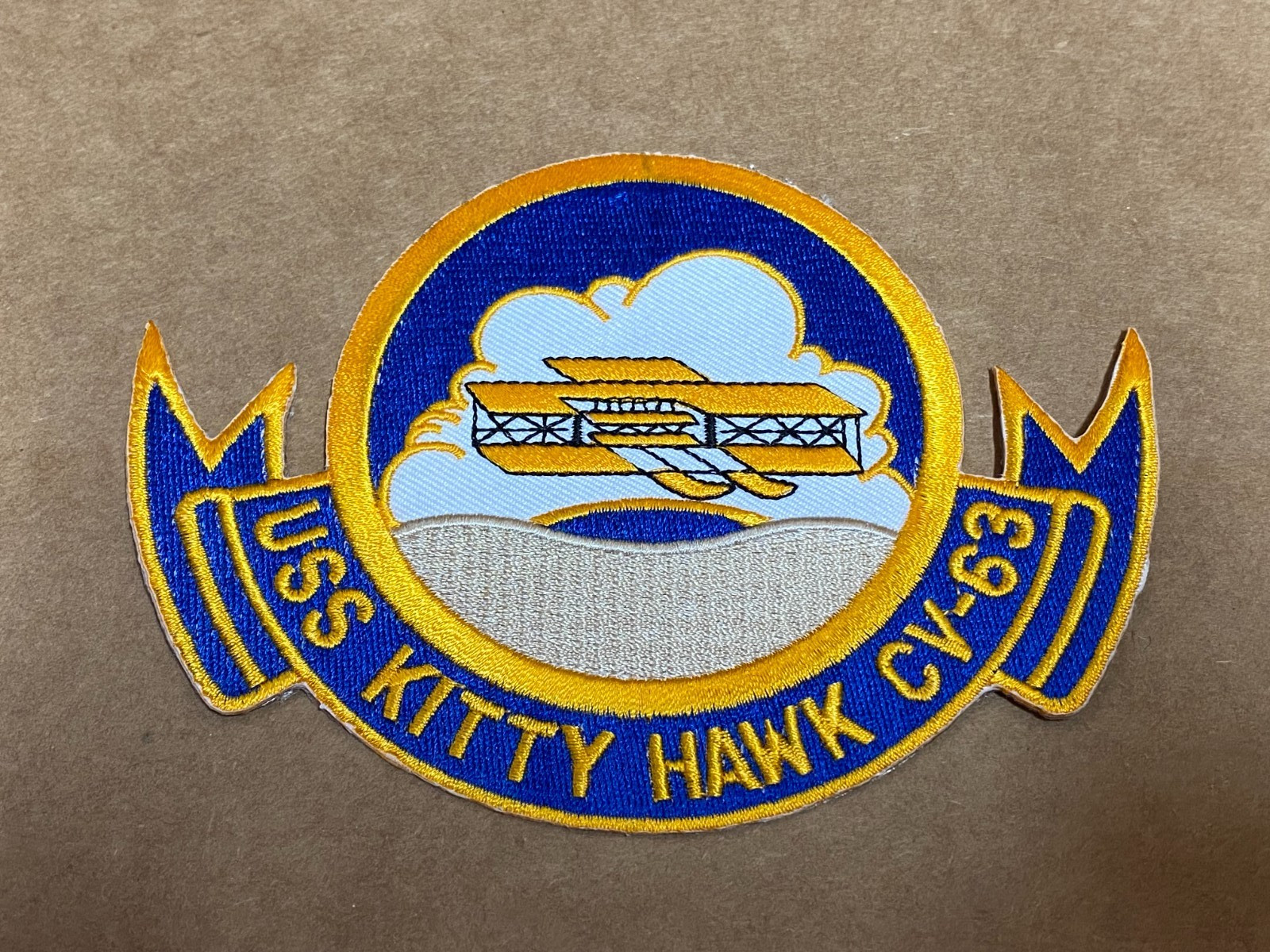 US NAVY AIRCRAFT CARRIER USS KITTY HAWK CV-63 VIETNAM WAR CREST PATCH
