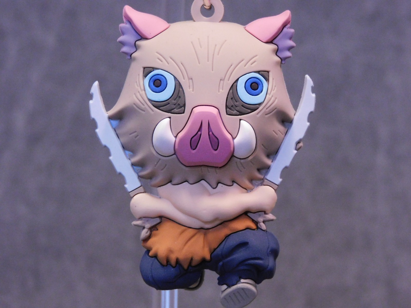 Demon Slayer NEW * Inosuke Clip * Blind Bag Infinity Castle Key Chain Monogram