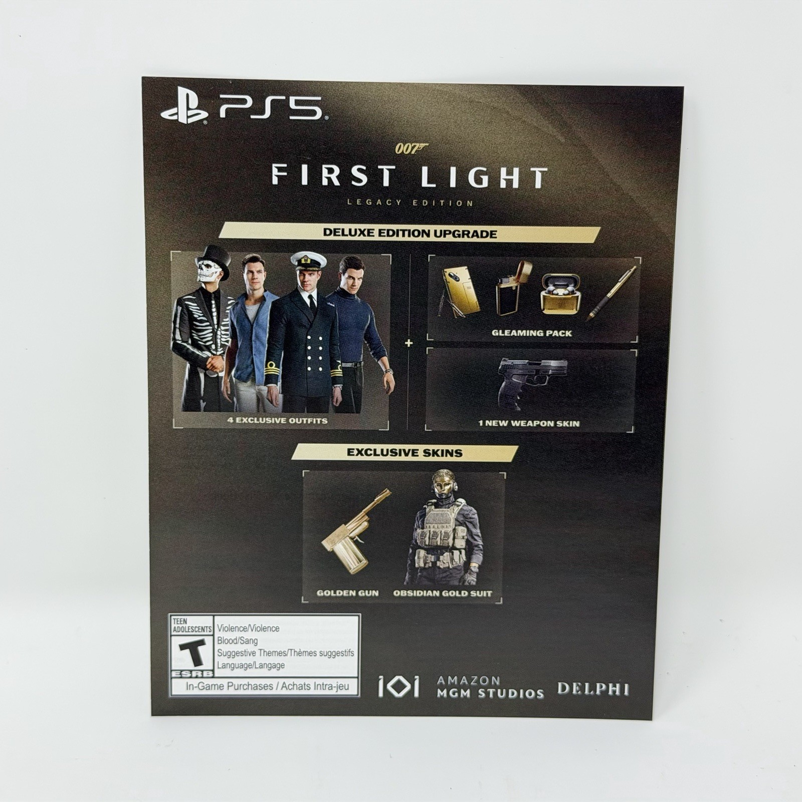007 First Light Legacy Collectors Edition Deluxe Game Upgrade PS5 DLC CODE *READ