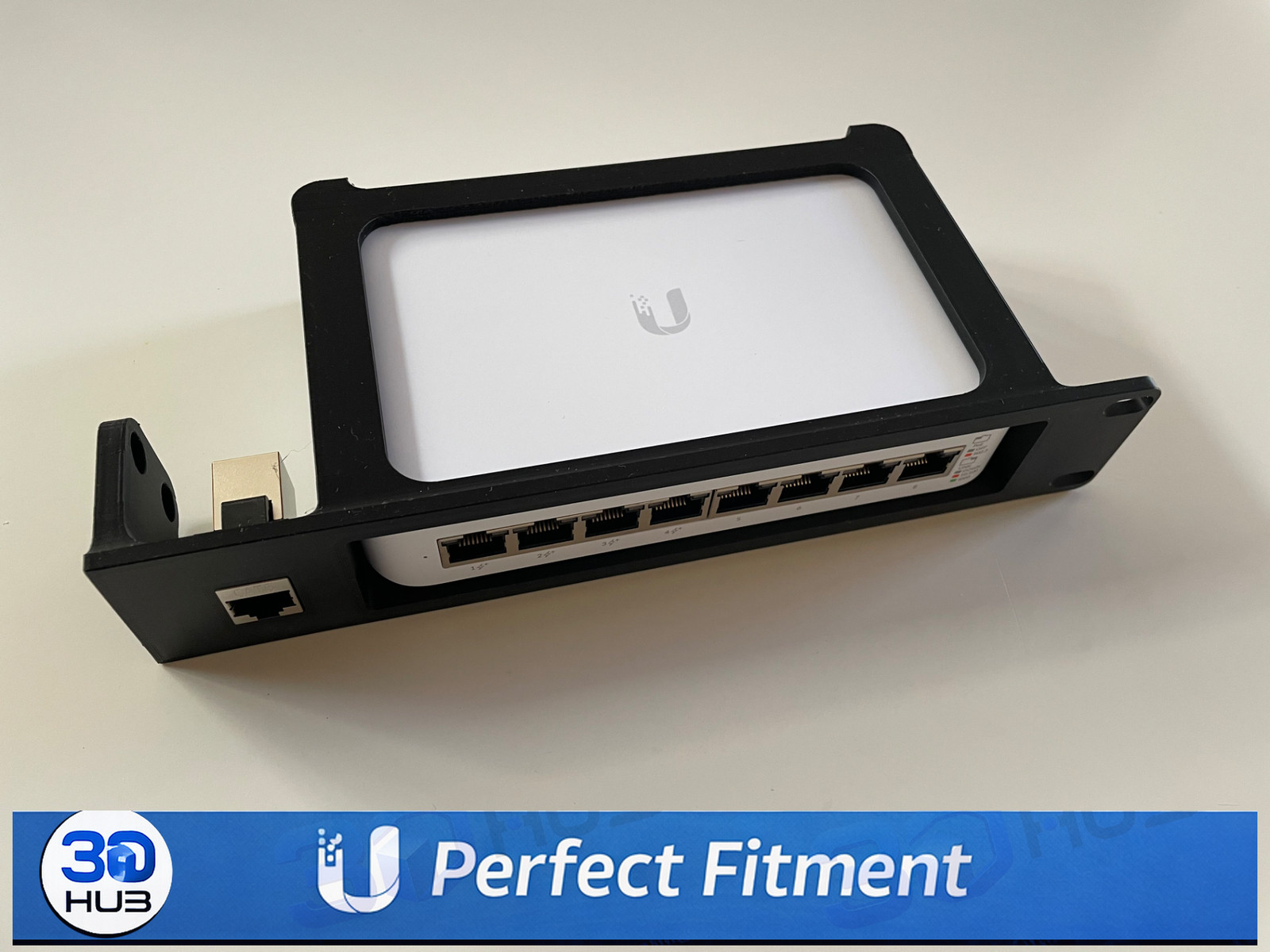 Ubiquiti UniFi Switch 8 PoE Lite Ultra 19-Inch Rack Mount Bracket Kit
