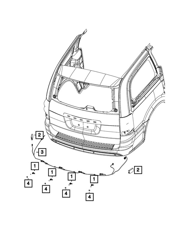 Genuine Mopar Blind Spot Detection Module 04672785AA