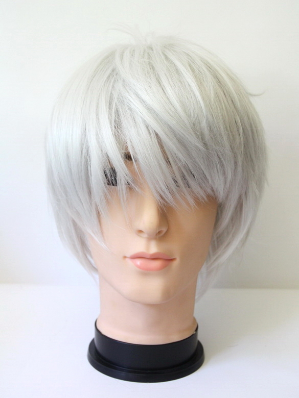 NEW Men's Short Hair Wig Anime Heat Resistant Halloween Cosplay Costume Party