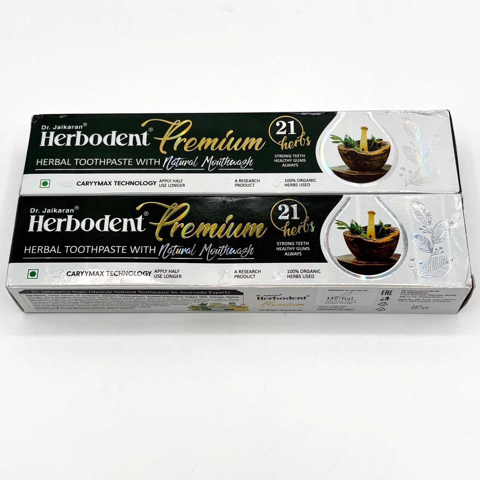 Herbodent Premium Toothpaste Dr. Jaikaran’s Fluoride-Free 2 Pack