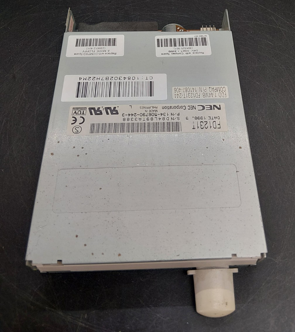 NEC FD1231T Internal 3.5 inch Floppy Disk Drive (No Bezel)