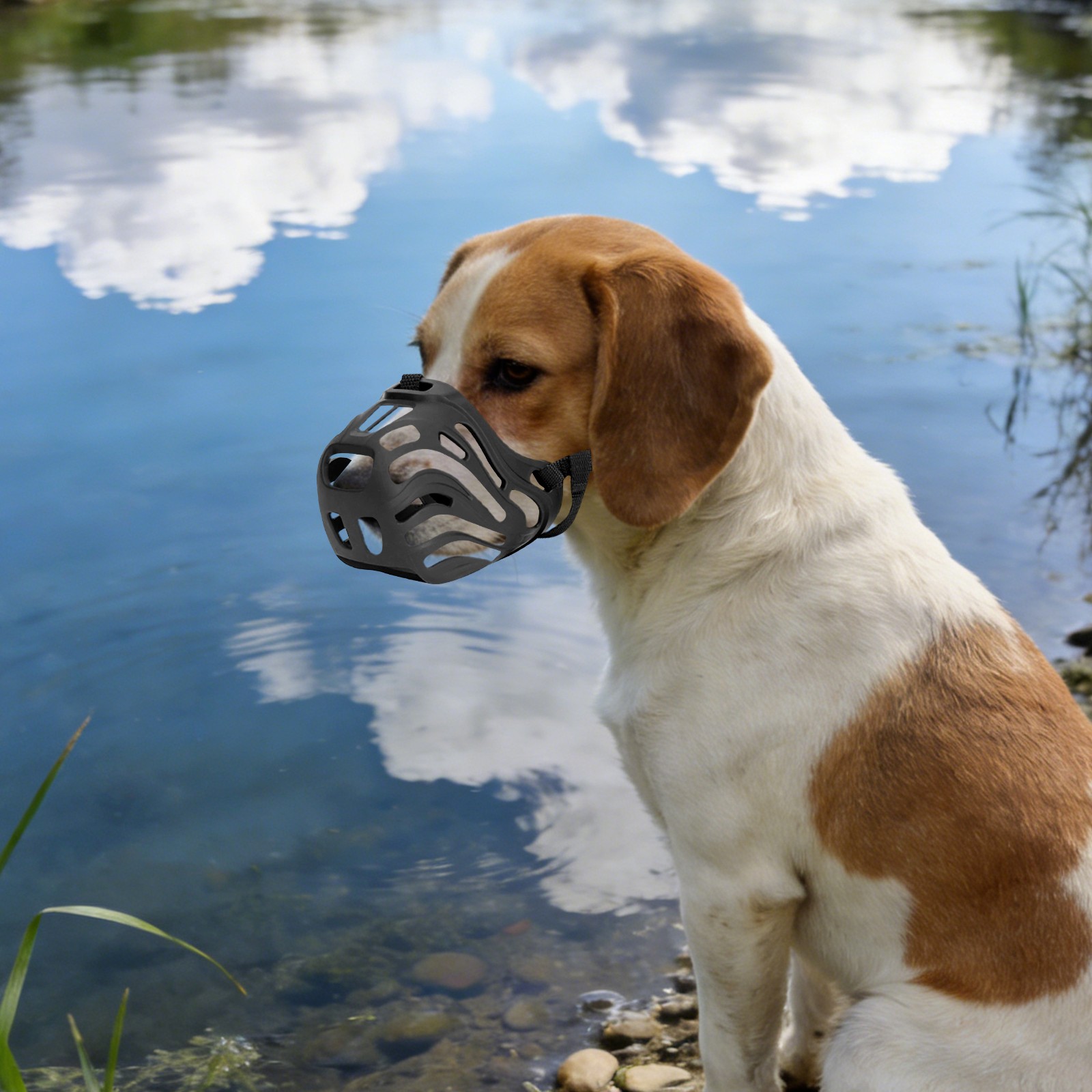Dog Muzzle, Soft Breathable Dog Muzzle, Dog Muzzle Preventing Chewing and Biting