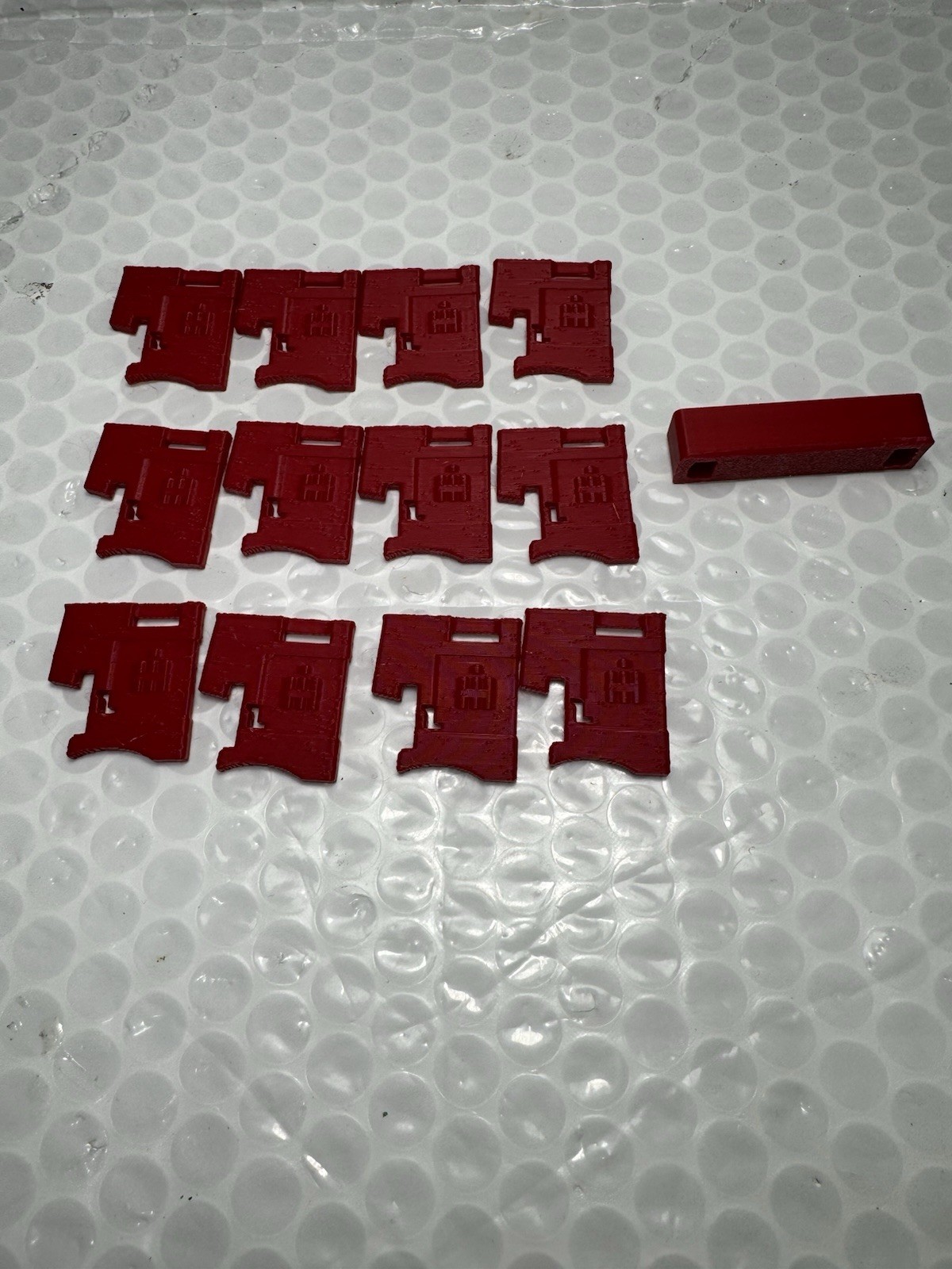 Custom Red Farmall international 3D printed front weights Bracket