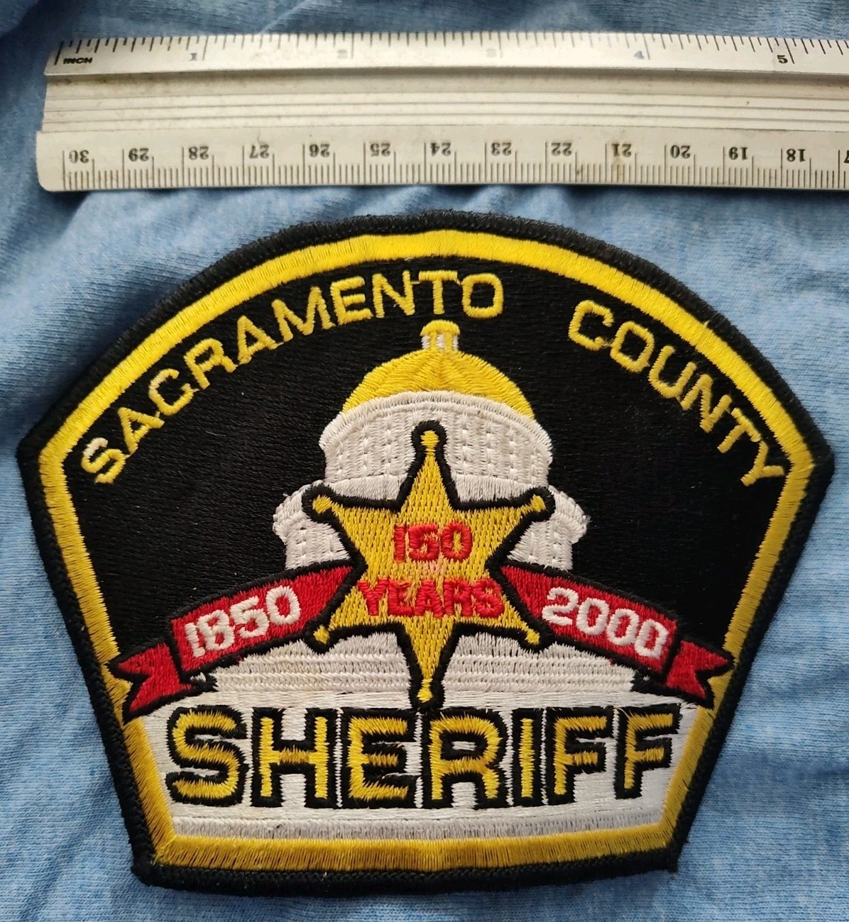 Rare California Sacramento County Sheriff's Department 150 years 1850-2000 Patch