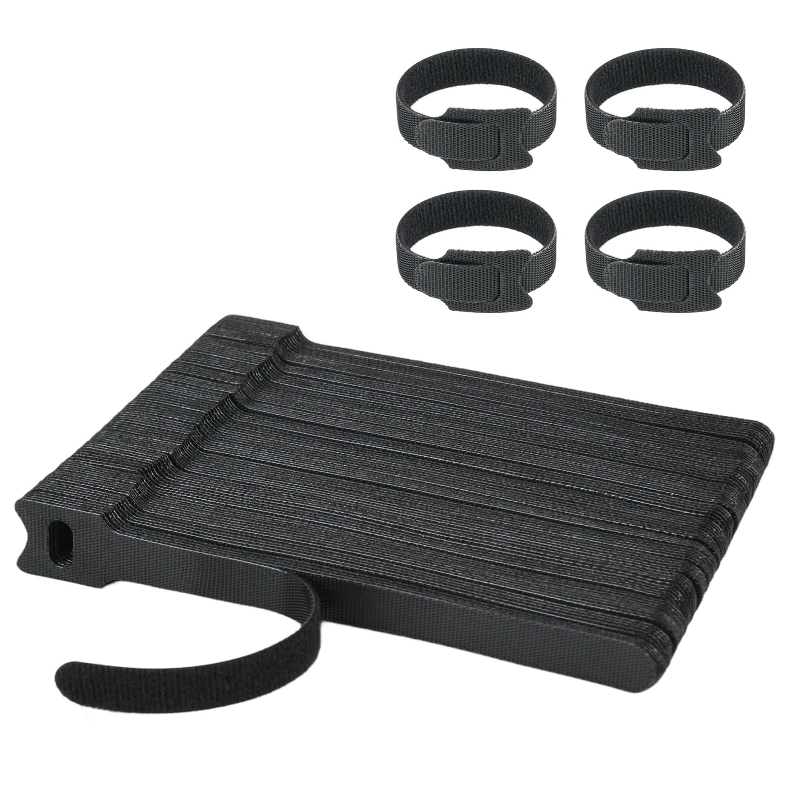 100PCS Black 6 Inch Reusable Cable Ties ，Adjustable Cord Organizers for Home,...