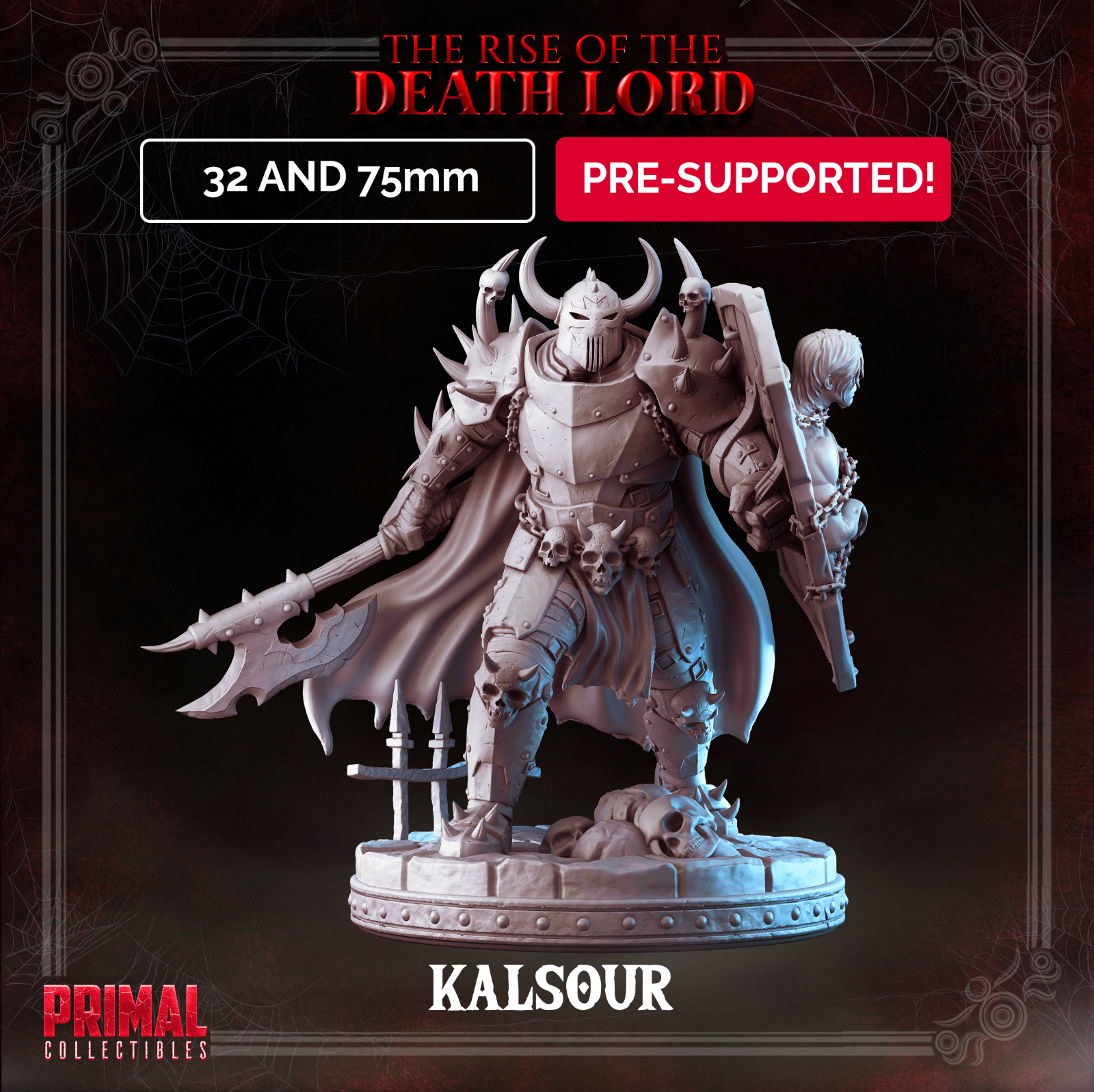 Primal Collectibles Dark Knight Enemy Miniatures 32mm DnD Boss Set