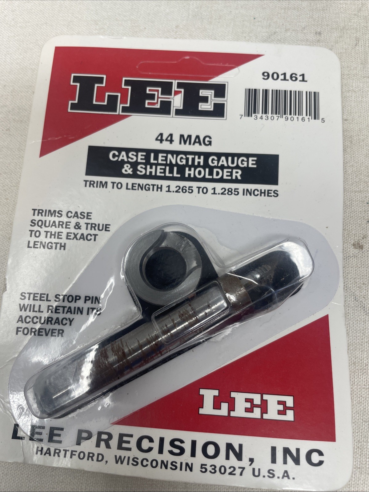 LEE CASE PILOT GAUGE AND SHELL HOLDER 44 MAG #90161