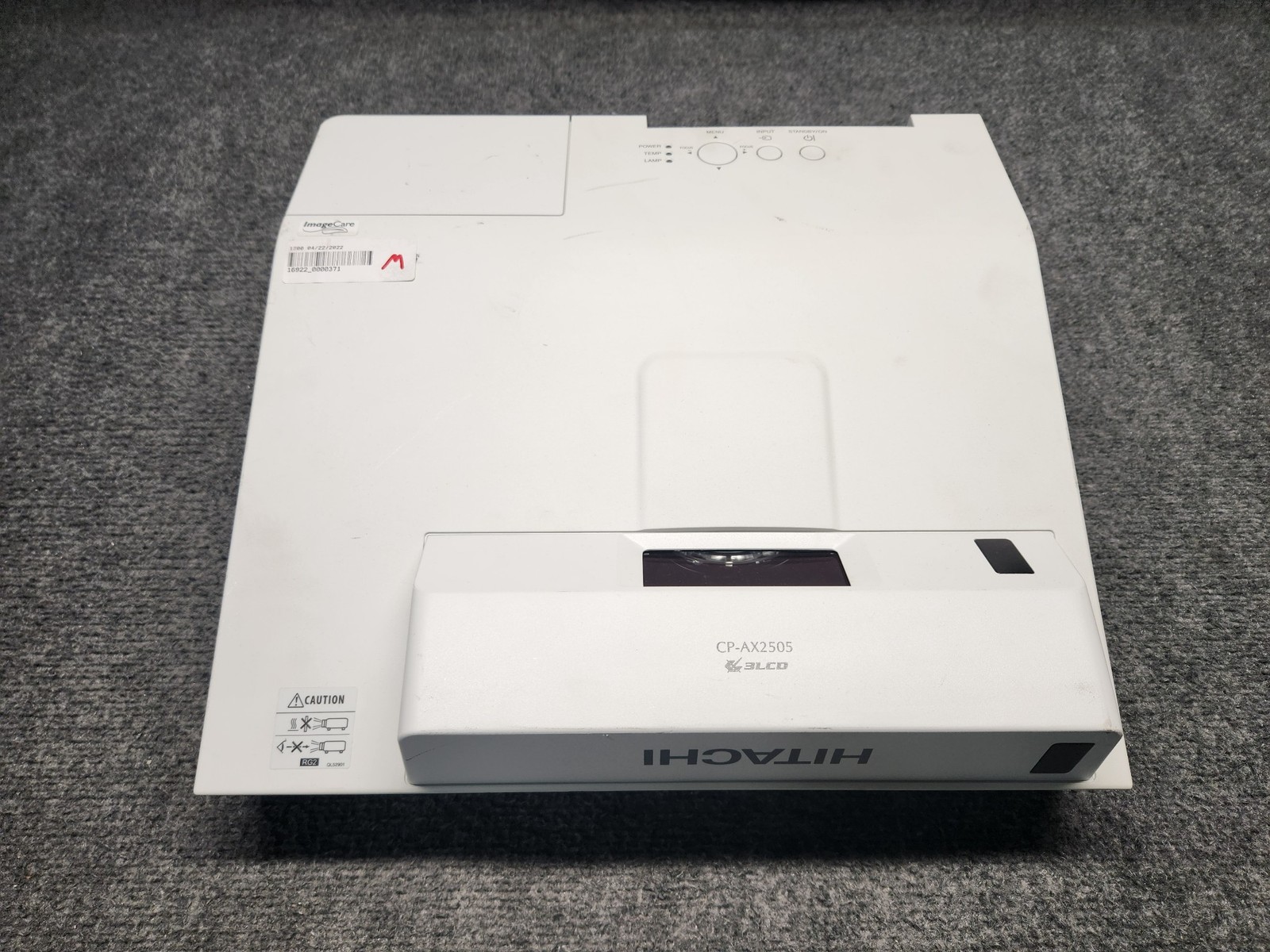 Hitachi CP-AX2505 XGA Ultra Short Throw 3LCD LCD Desktop Multimedia Projector
