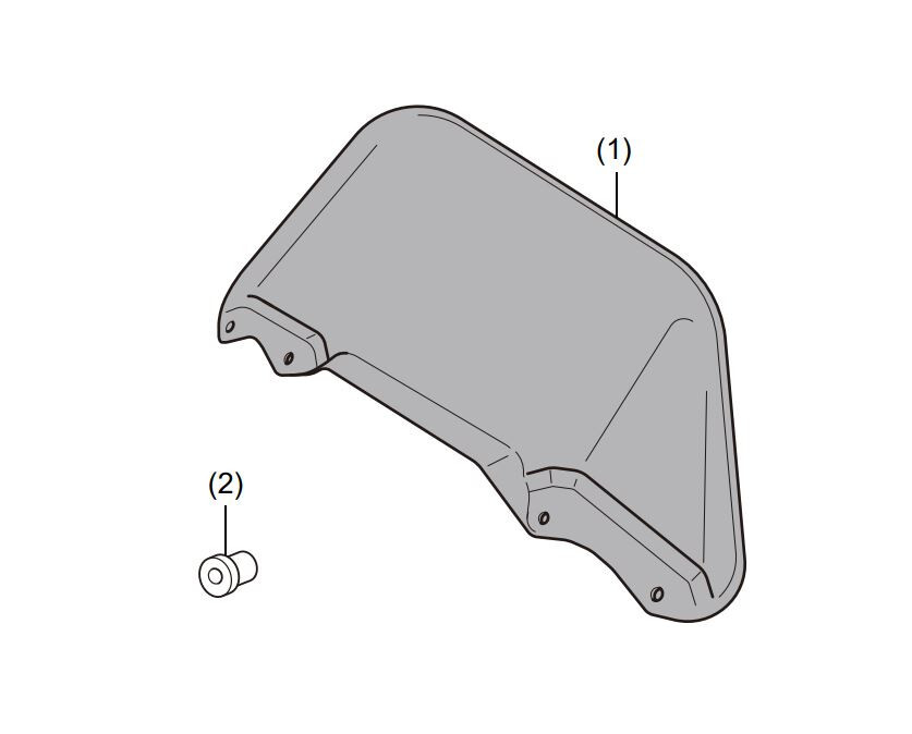 2023-2025 Genuine Honda REBEL CMX1100T Tall Windscreen 08R71-MLA-A30