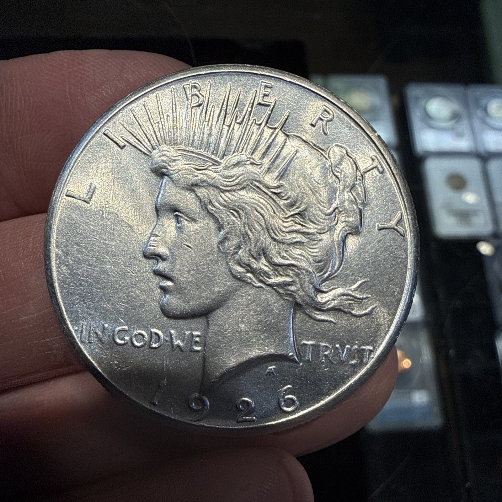 Lot Of 5 Peace Dollars