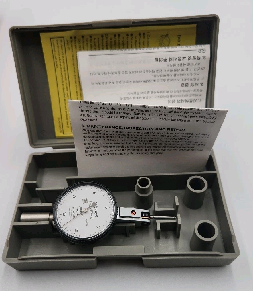 NIB Mitutoyo 513-402 Horizontal Dial Test Indicator 0.005"
