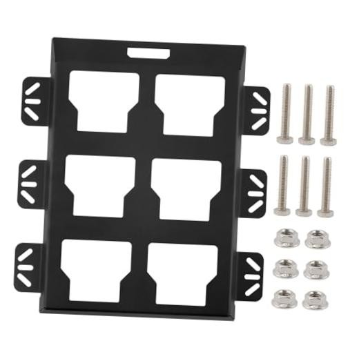 Mounting Plate Compatible with Milwauke-e Packout, 50Lbs Load Capacity Black