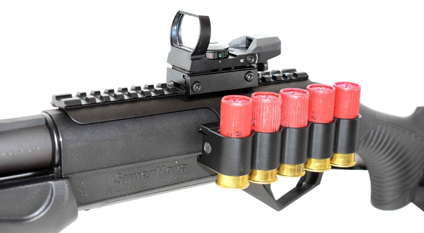 TRINITY Reflex Sight + Shell Holder & Saddle Mount Kit for Benelli Nova 12 Gauge