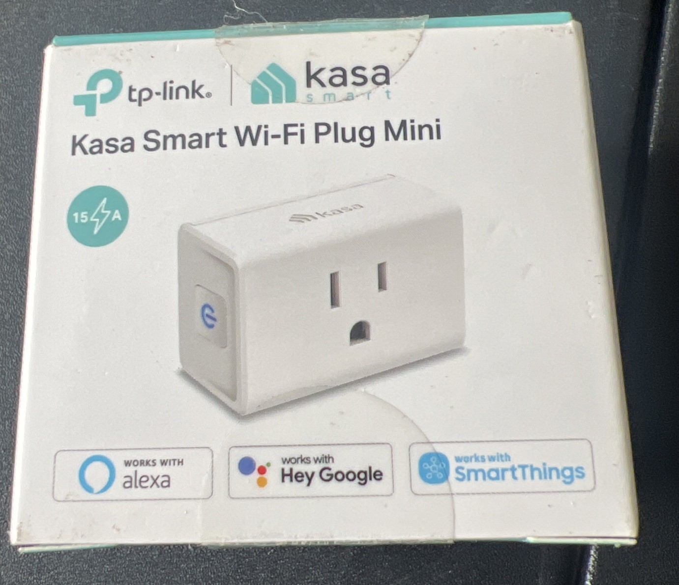 Kasa Smart Plug Ultra Mini 15A, Smart Home Wi-Fi Outlet Works with Alexa, Google