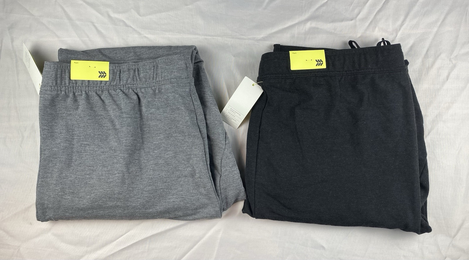 2 Men’s All In Motion Soft Gym Jogger Pants Size XXL Gray & Black