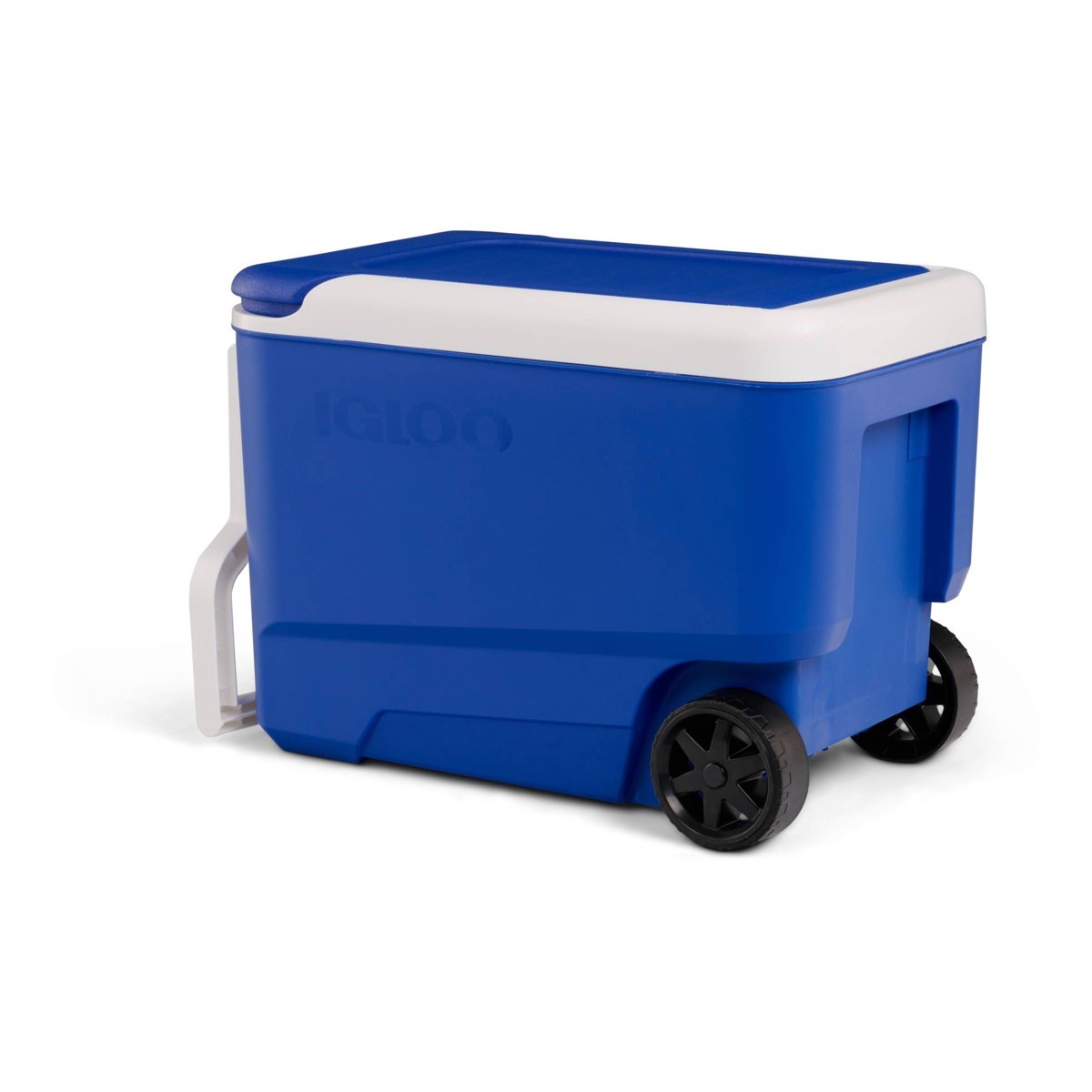 Igloo Wheelie Cool 38qt Rolling Cooler - Blue:Odor&Stain-Resistant, Polyethylene