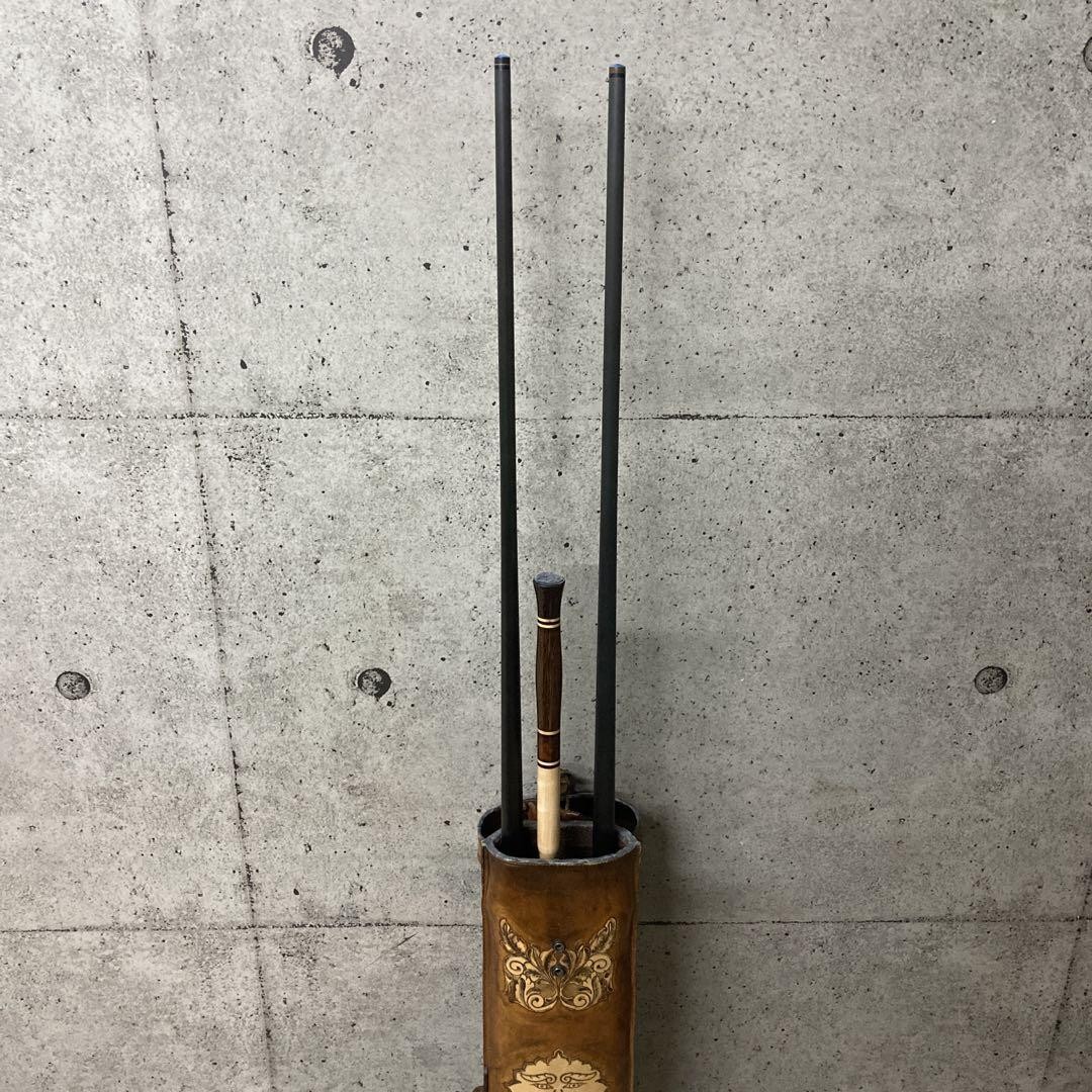 Handmade full leather cue case 2X4