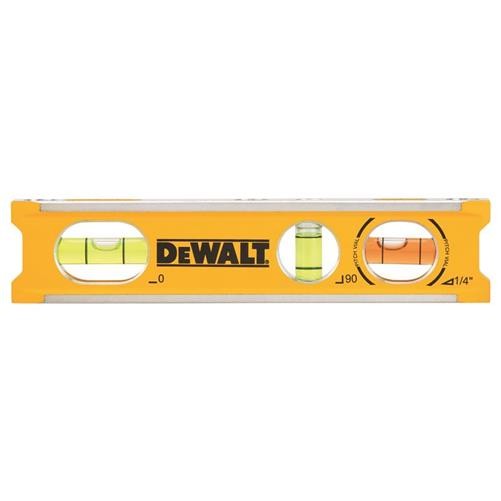 DeWALT Hand Tools Aluminium Billet Level 165mm 6.5in Magnetic DHT042525