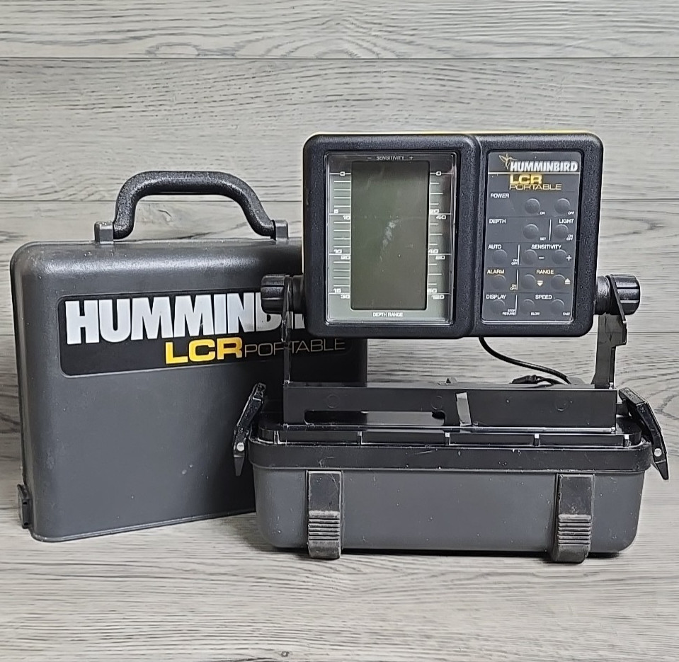 Humminbird LCR Portable Fish Depth Finder w/ Carry Case - Tested