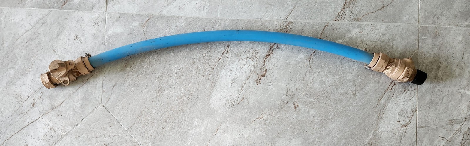 New Water Meter Supply Hose w/ Ford Shutoff Valve Trimmable 1" Flex Pipe