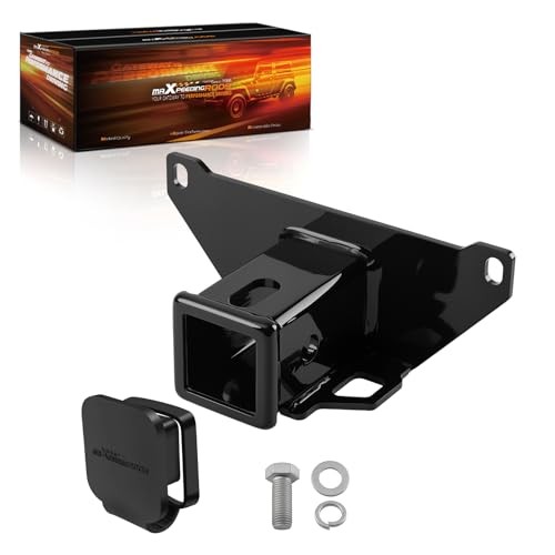 2" Trailer Towing Receiver Hitch with Rubber Hitch Cover for Polaris