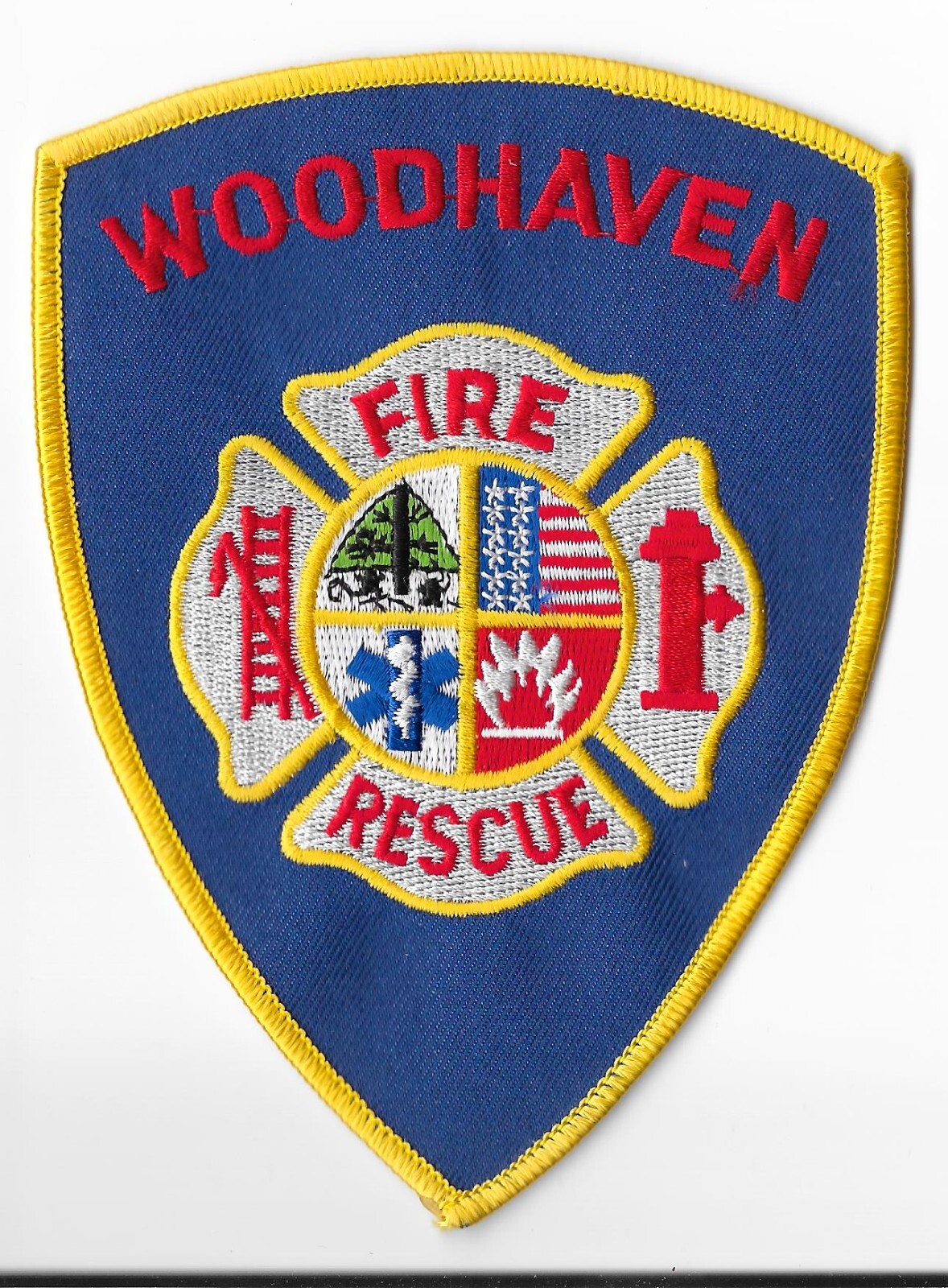 Woodhaven Fire Department, Michigan Shoulder Patch V1