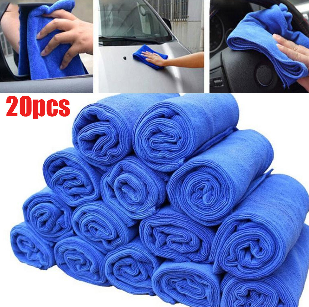 20pcs Microfiber Car Cleaning Cloth Towel Rag Auto Detailing Polishing 30*30cm