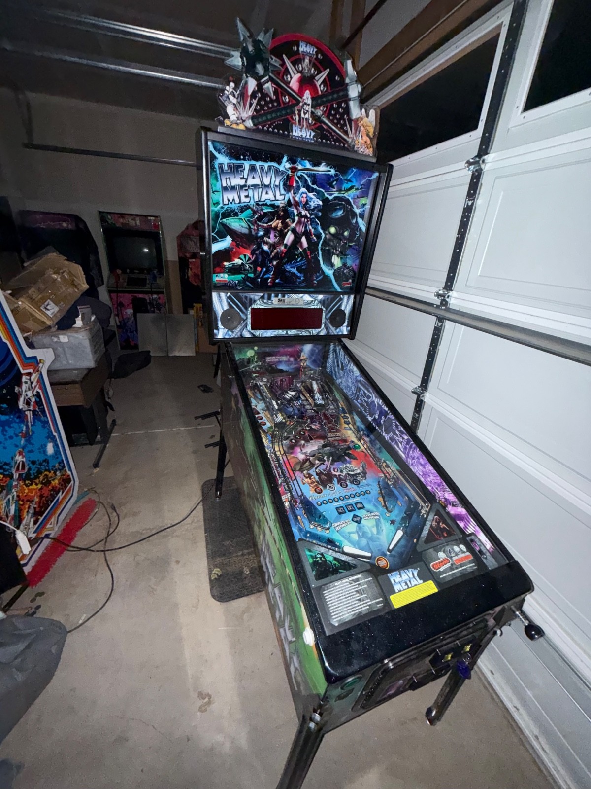 Heavy Metal Pinball Machine By Stern - Rare Game