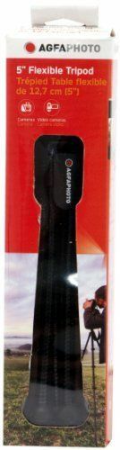 Agfa Photo 5 Inch Flexible Mini table Tripod - Black- (2 Pack)