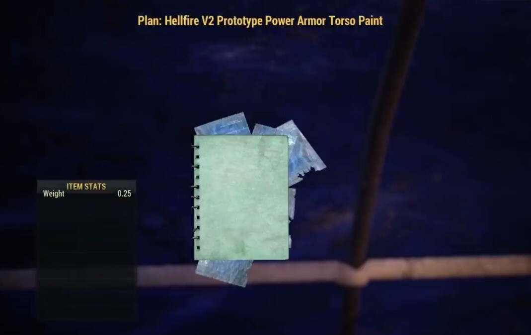 (Xbox) Hellfire V2 Prototype Power Armor Paint Plan Set (4 Plans)