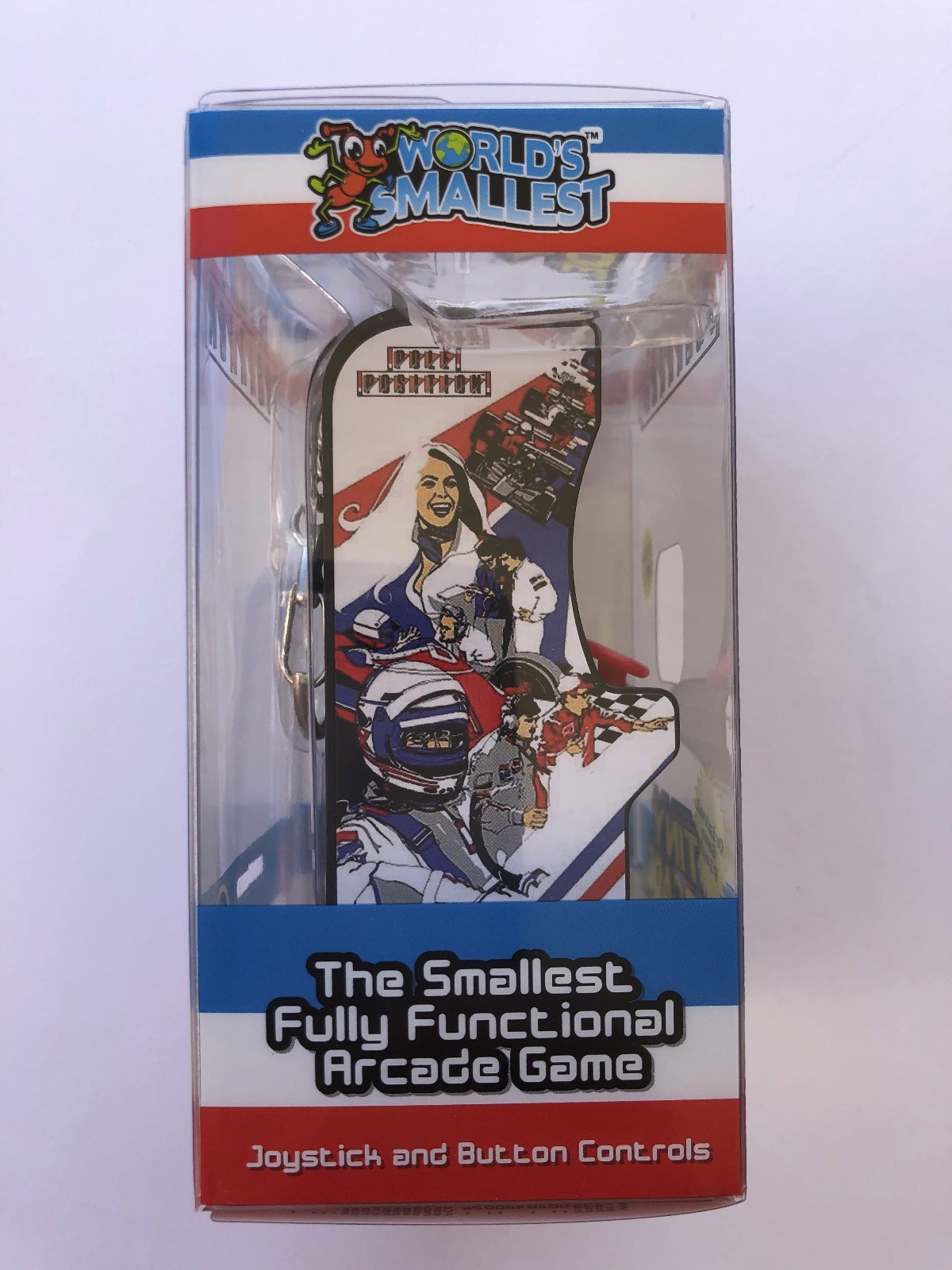 Super Impulse Playable Tiny Arcade Pole Position Arcade Cabinet Keychain