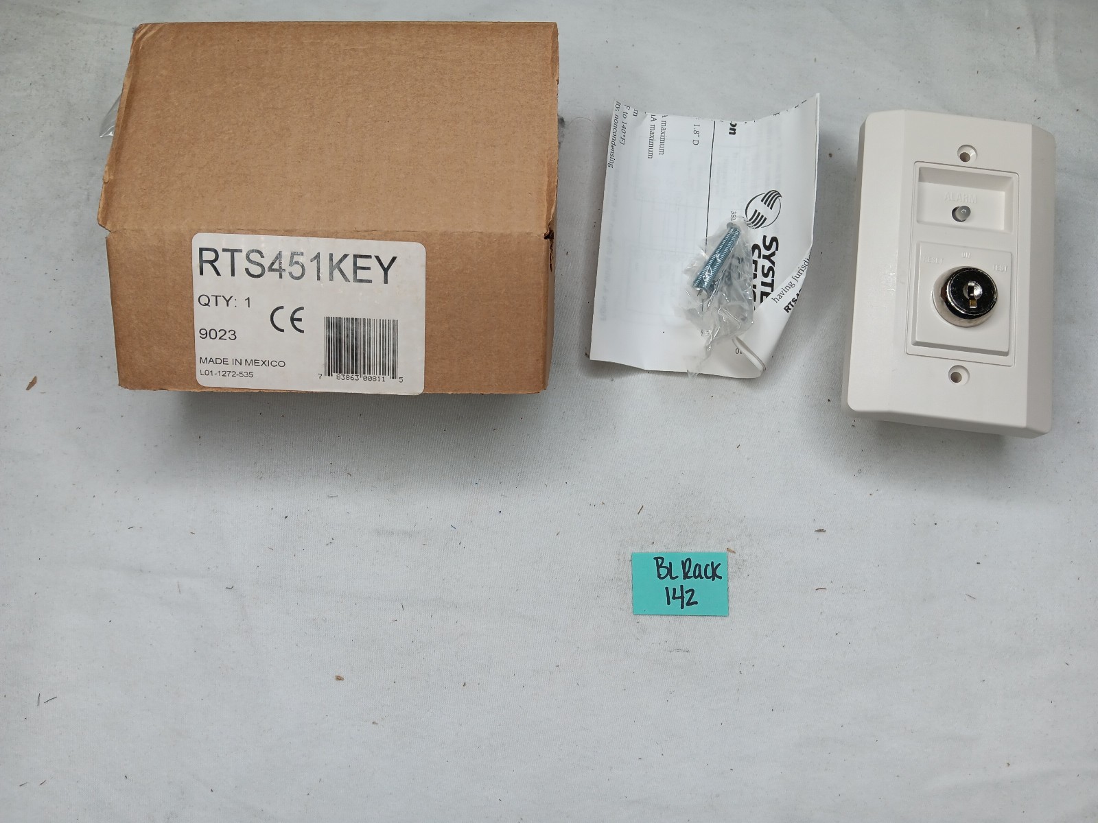 System Sensor RTS451KEY Fire Alarm Remote Test Station